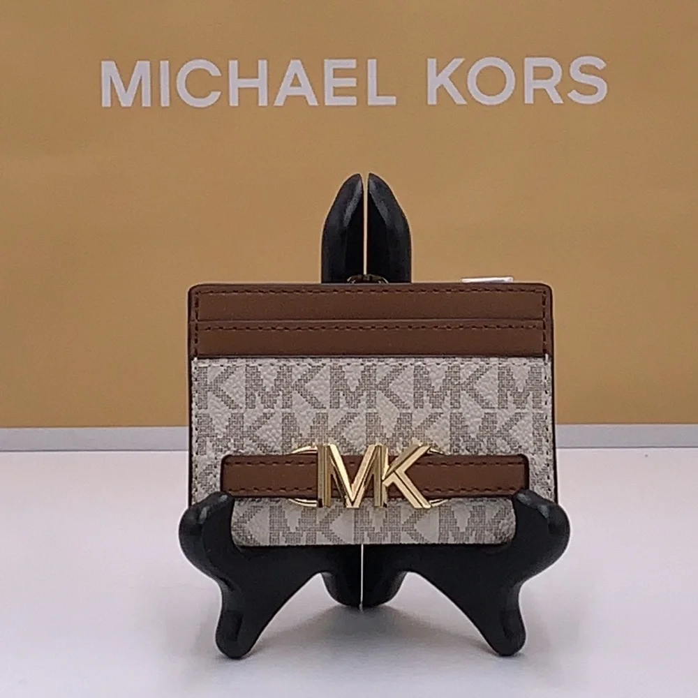 MICHAEL KORS Reed Large Card Holder Case Wallet Vanilla MK NWT